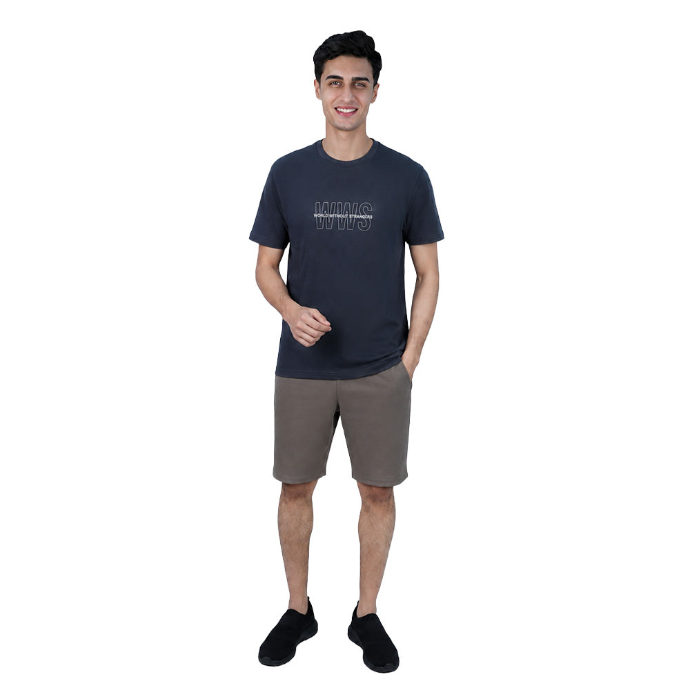 Men Slim Fit World Without Strangers Tee