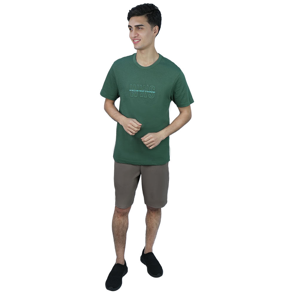Men Slim Fit World Without Strangers Tee