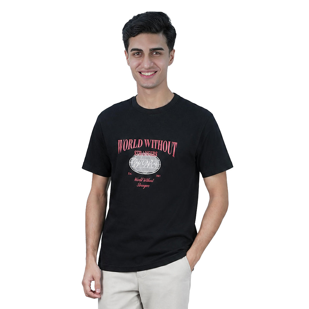 Men Slim World Without Strangers Tee