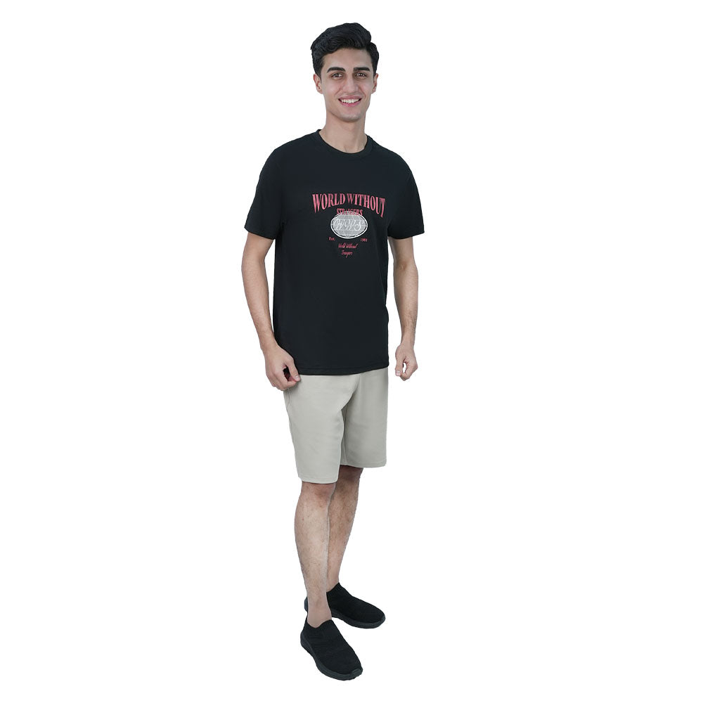 Men Slim World Without Strangers Tee