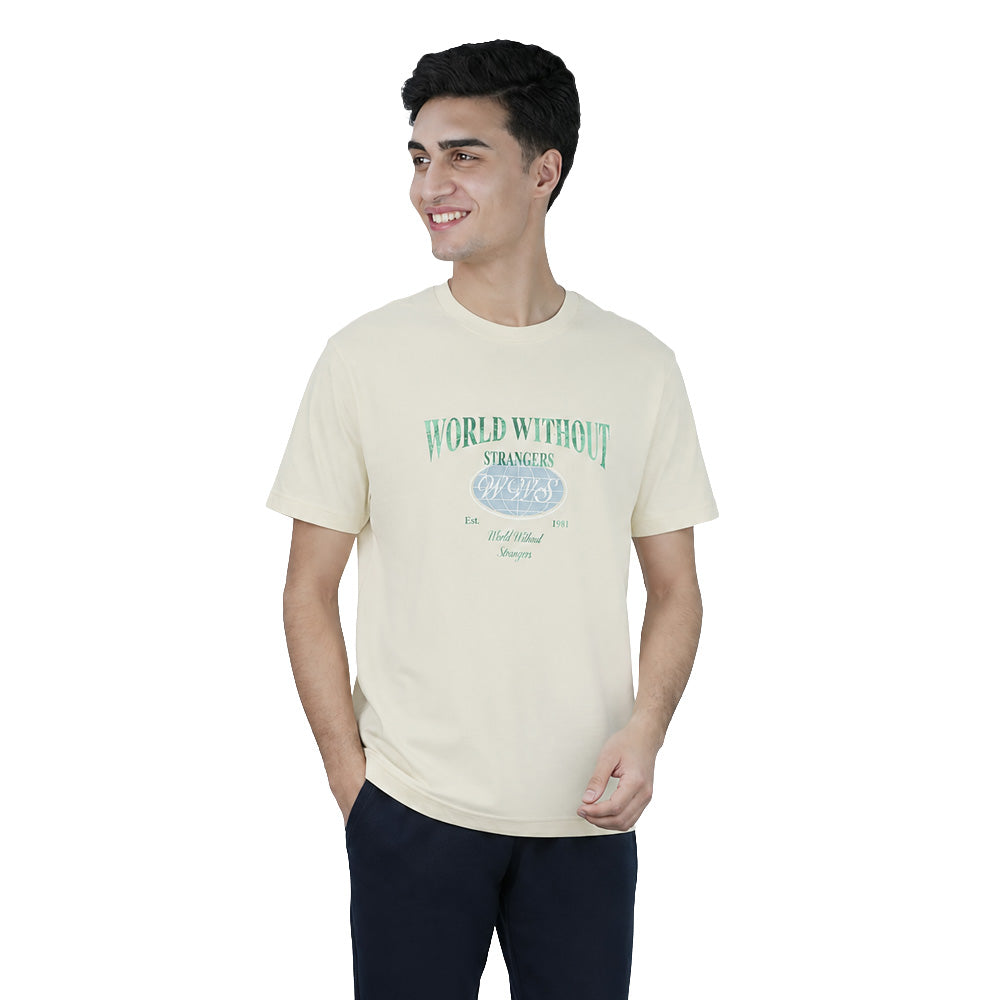 Men Slim World Without Strangers Tee