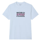 Men Slim World Without Strangers Print Tee