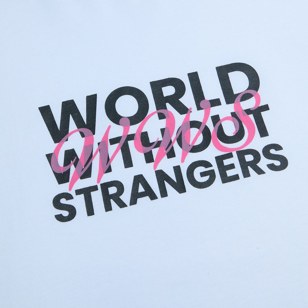 Men Slim World Without Strangers Print Tee