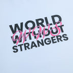 Men Slim World Without Strangers Print Tee