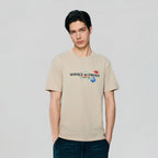 Men Slim World Without Strangers Print Tee
