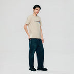 Men Slim World Without Strangers Print Tee