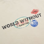 Men Slim World Without Strangers Print Tee