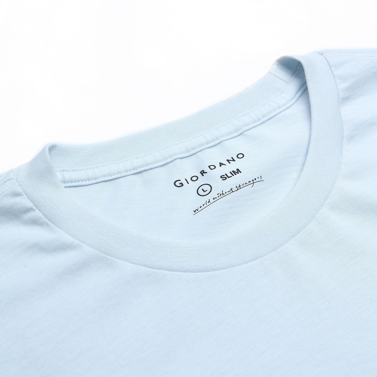Men Slim World Without Strangers Print Tee