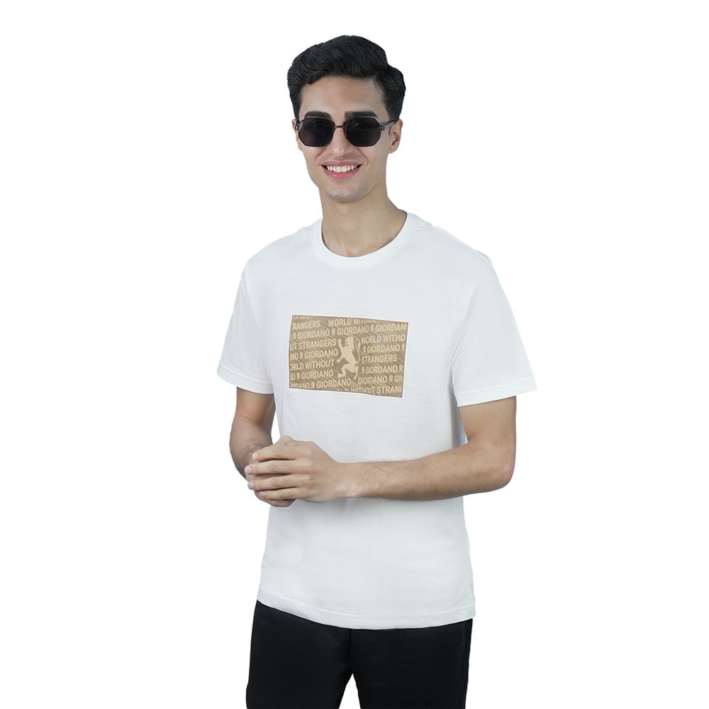 Men Slim Branding Graphic Cotton Tee