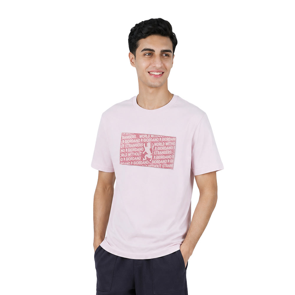 Men Slim Branding Graphic Cotton Tee