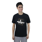 Men Slim Heritage Branding Cotton Print Tee