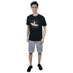 Men Slim Heritage Branding Cotton Print Tee