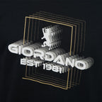 Men Slim Heritage Branding Cotton Print Tee