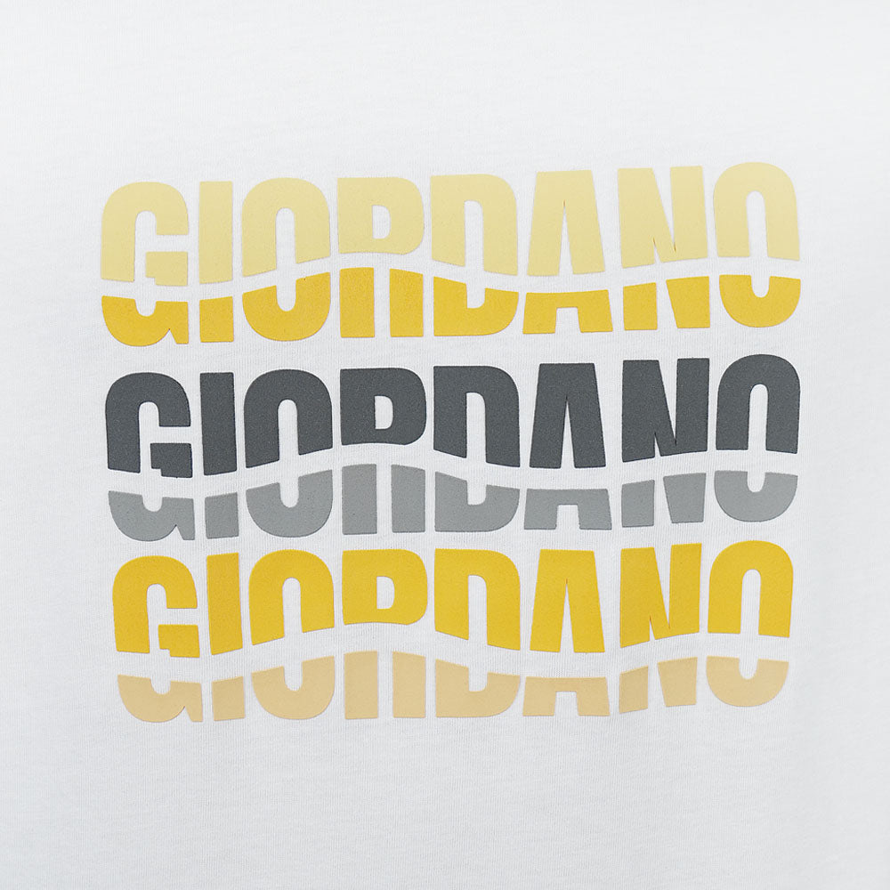 Men Slim Branding Logo Graphic Cotton Tee