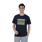 Men Slim Branding Logo Graphic Cotton Tee
