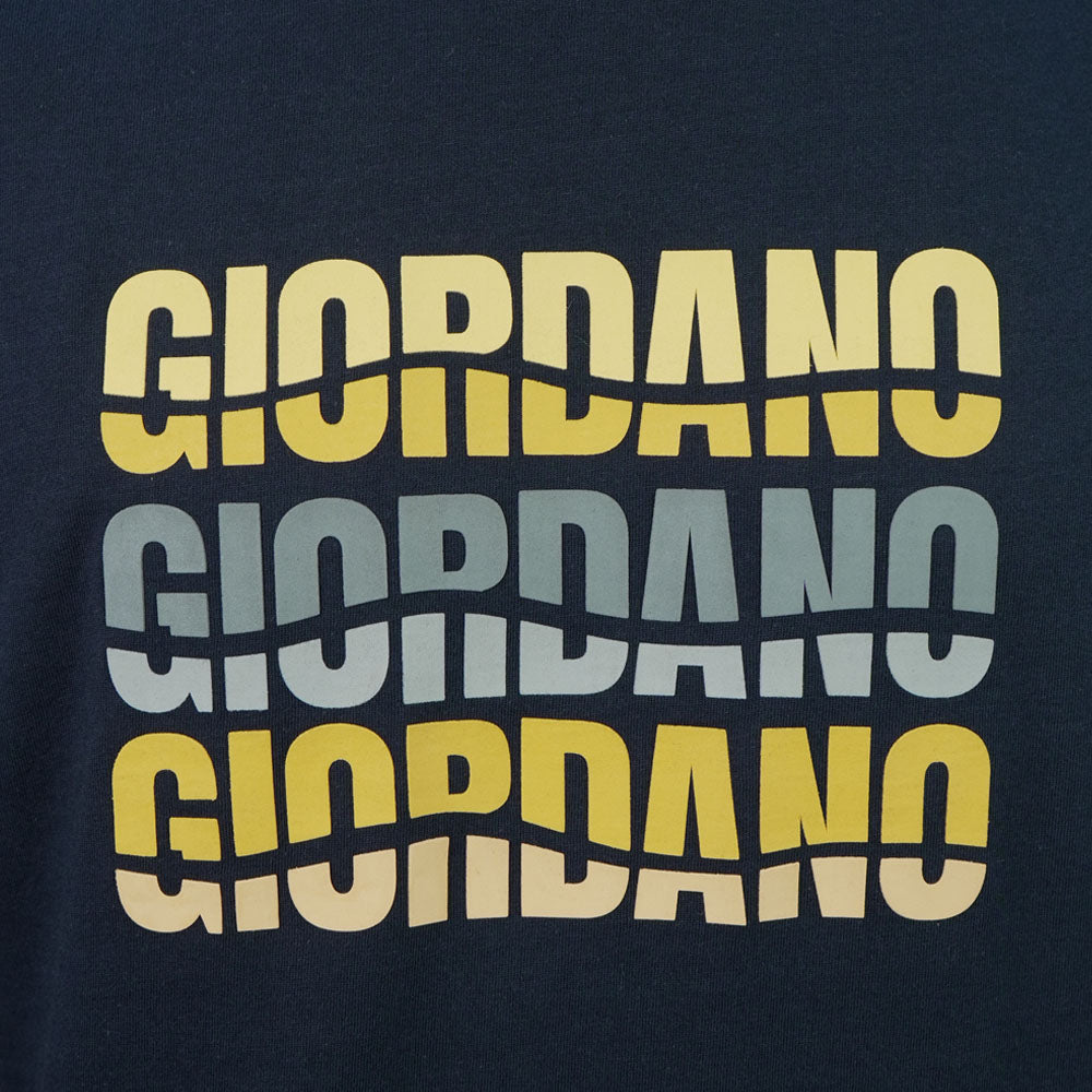 Men Slim Branding Logo Graphic Cotton Tee