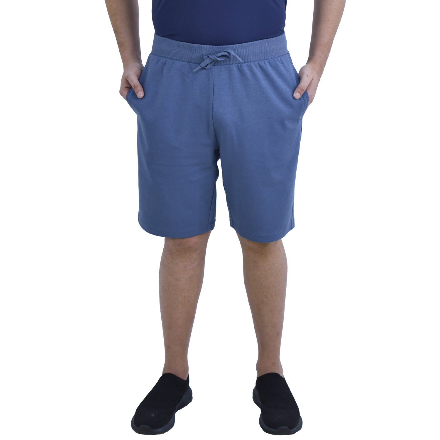 Giordano Men's Double Knit Shorts-Blue