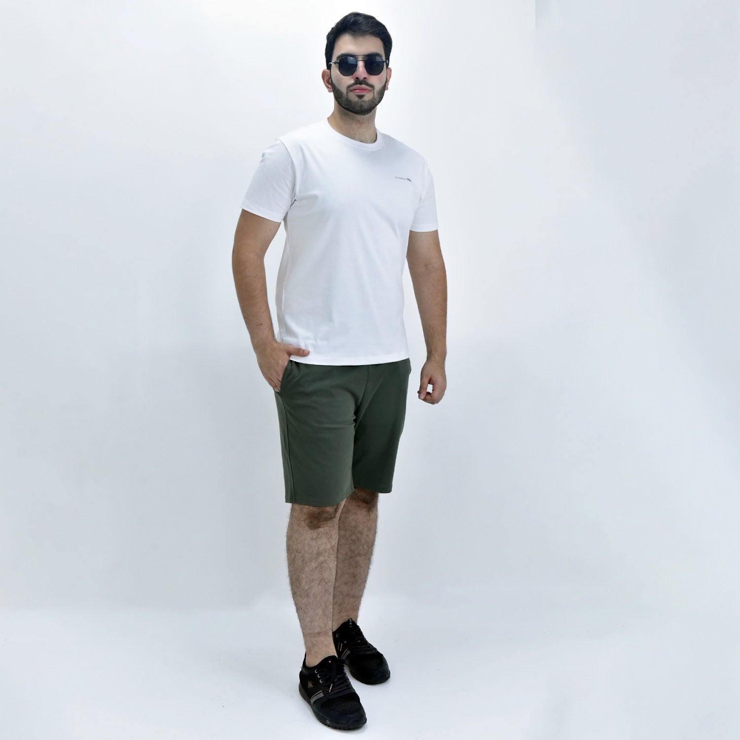 Giordano Men's G-Motion Shorts-Green