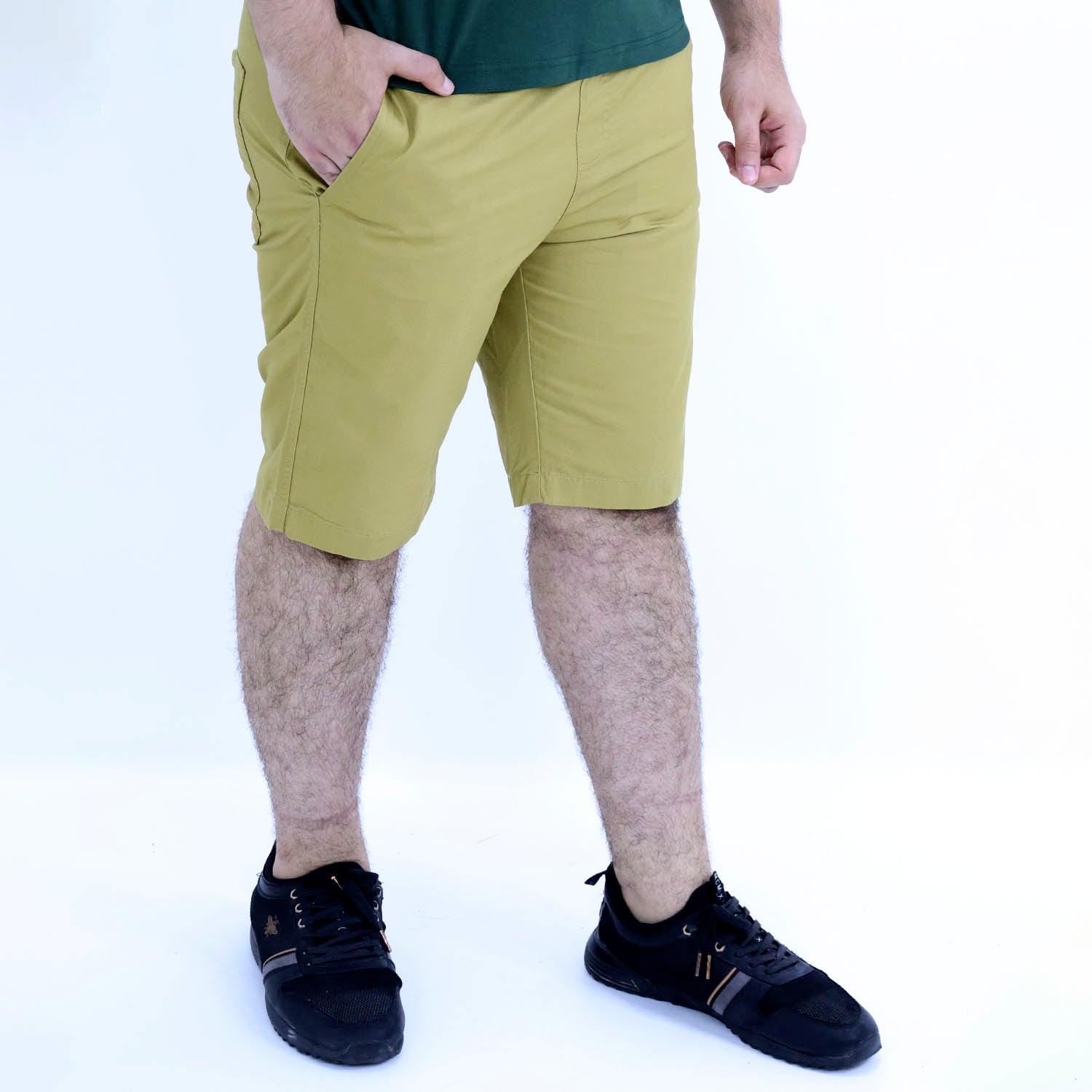 Men's Cotton Twill Bermuda Shorts - Comfort & Style