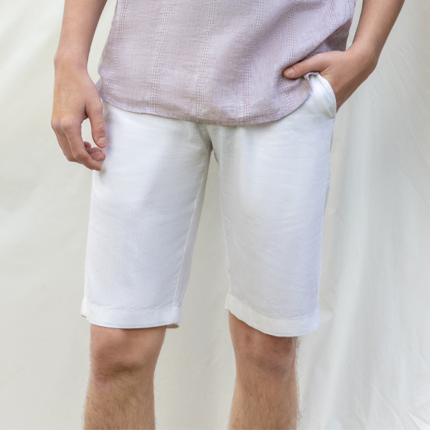 Men's Linen Cotton Shorts
