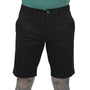 Giordano Men's Cotton Elastane Twill Low Rise Slim Fit Bermuda Shorts-Black