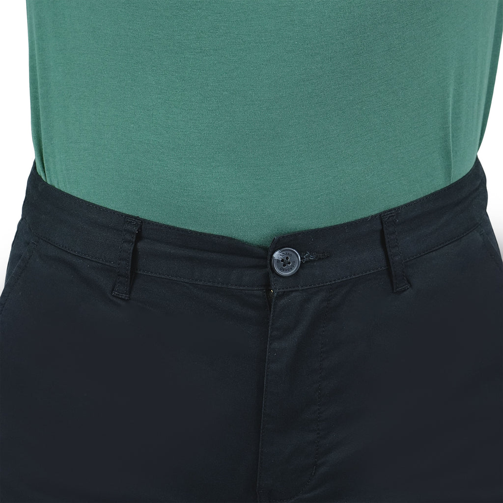 Men's Cotton Elastane Twill Low Rise Slim Fit Bermuda Shorts