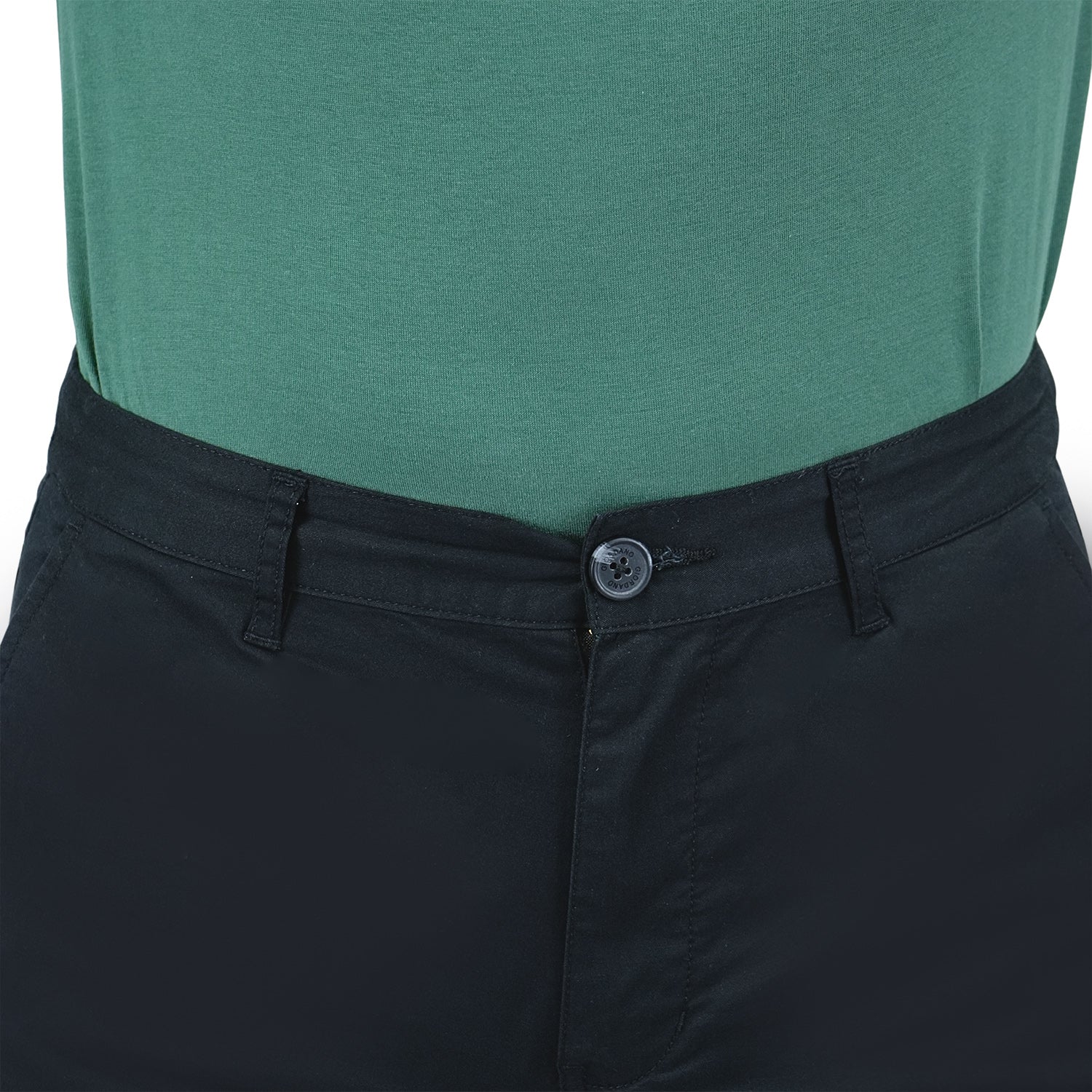 Men's Cotton Elastane Twill Low Rise Slim Fit Bermuda Shorts