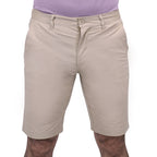 Giordano Men's Cotton Elastane Twill Low Rise Slim Fit Bermuda Shorts-Brown