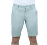 Giordano Men's Cotton Elastane Twill Low Rise Slim Fit Bermuda Shorts-Green