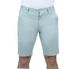 Giordano Men's Cotton Elastane Twill Low Rise Slim Fit Bermuda Shorts-Green