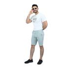 Men's Cotton Elastane Twill Low Rise Slim Fit Bermuda Shorts