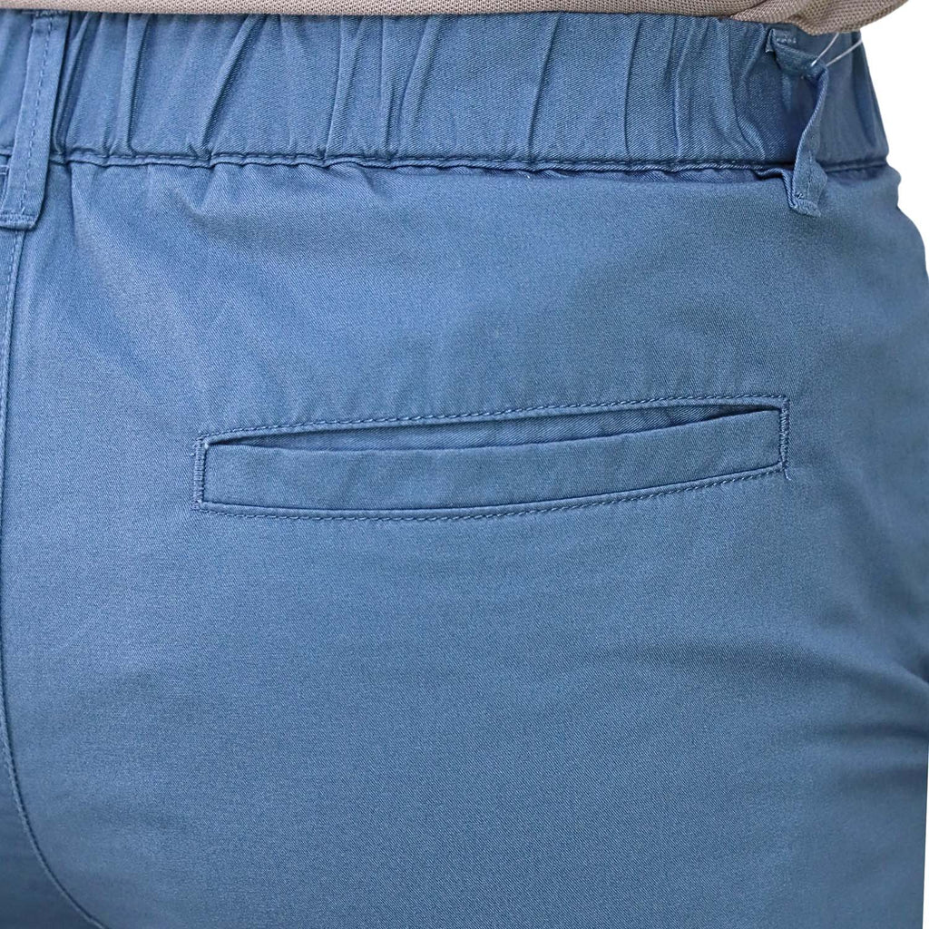 Men's Twill Mid Rise Elastic Waist Bermuda Shorts