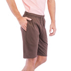 Giordano Men Cotton Jersey Shorts-Brown