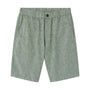 Giordano Men's Linen Cotton Bermuda Shorts: Slim Fit, Elastic Waist-Multicolor