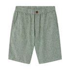 Giordano Men's Linen Cotton Bermuda Shorts: Slim Fit, Elastic Waist-Multicolor