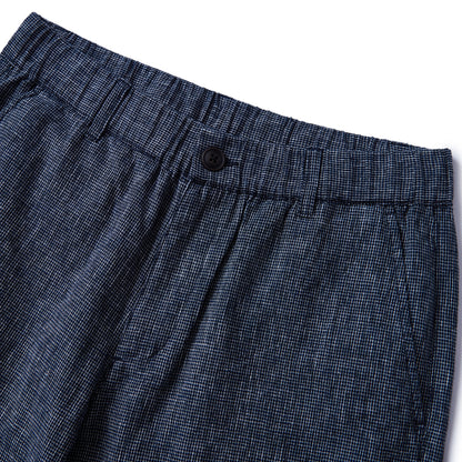 Men's Linen Cotton Bermuda Shorts: Slim Fit, Elastic Waist
