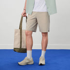Men Relaxed Cotton Seersucker Shorts