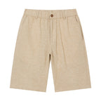 Men's Slim Linen Cotton Bermuda Shorts