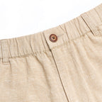 Men's Slim Linen Cotton Bermuda Shorts
