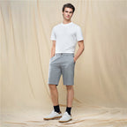 Men's Slim Linen Cotton Bermuda Shorts
