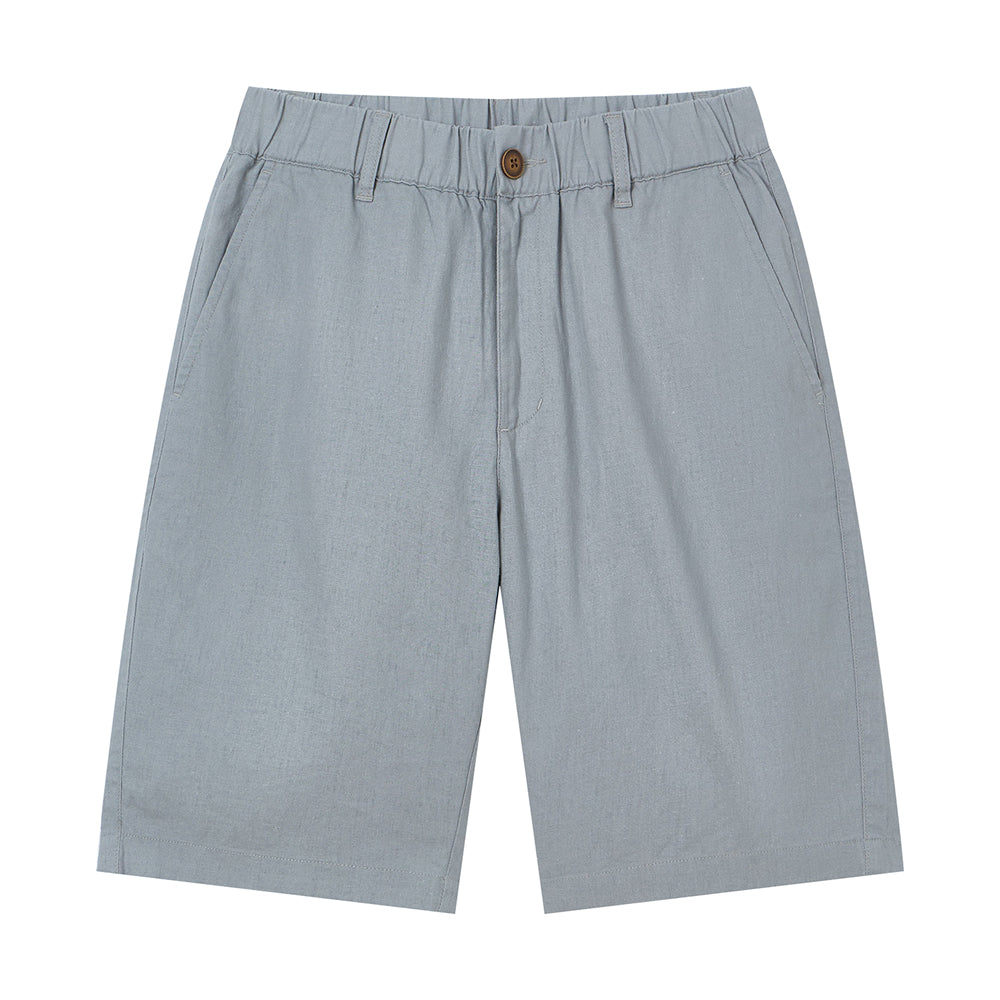 Men's Slim Linen Cotton Bermuda Shorts