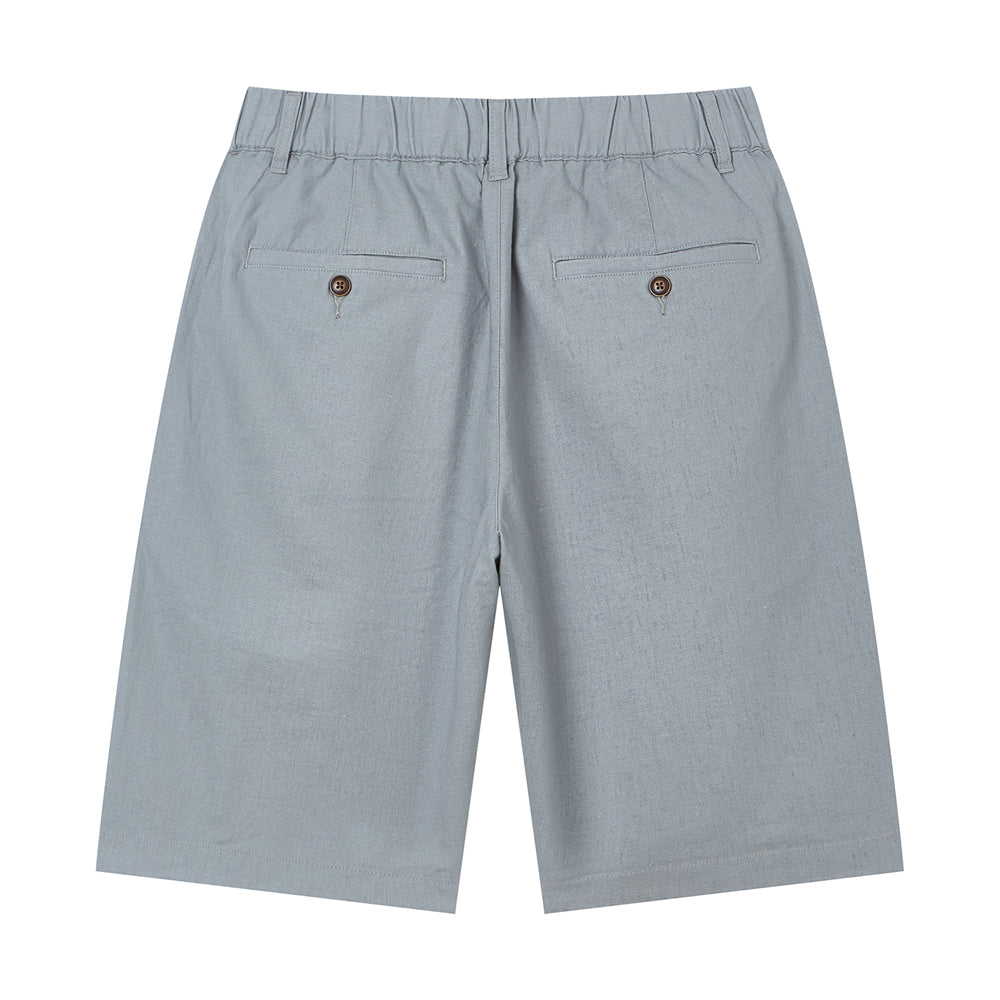 Men's Slim Linen Cotton Bermuda Shorts