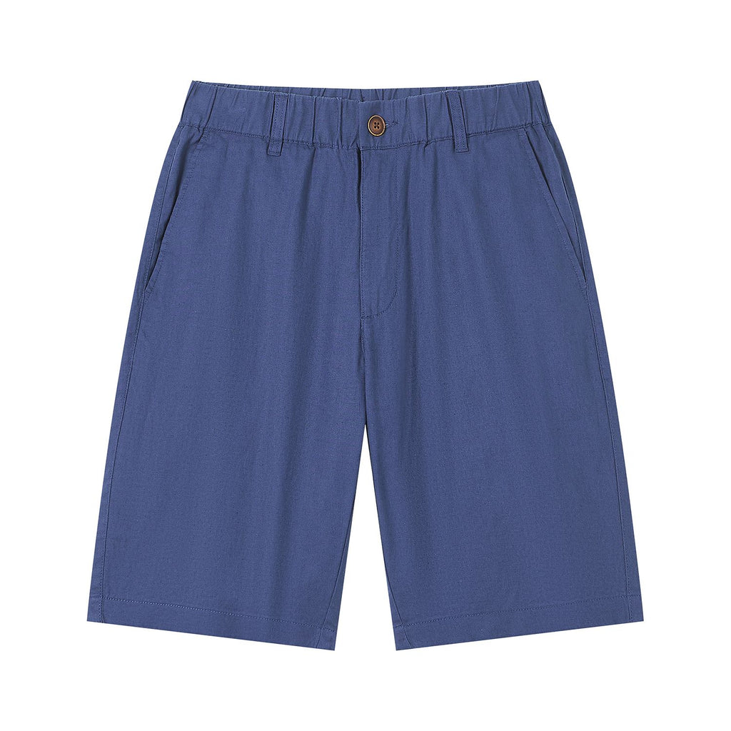 Men's Slim Linen Cotton Bermuda Shorts