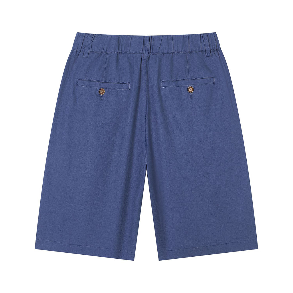 Men's Slim Linen Cotton Bermuda Shorts