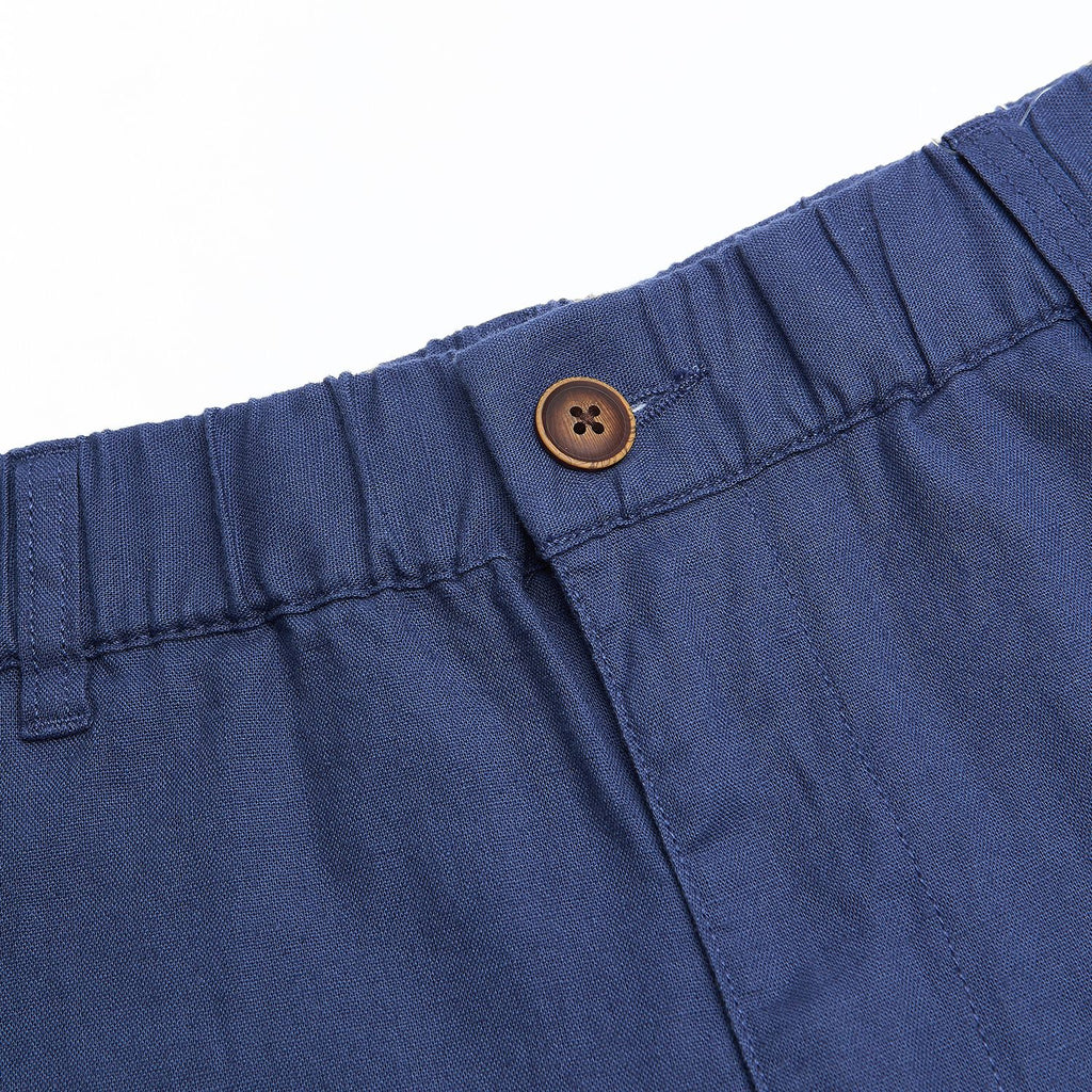 Men's Slim Linen Cotton Bermuda Shorts