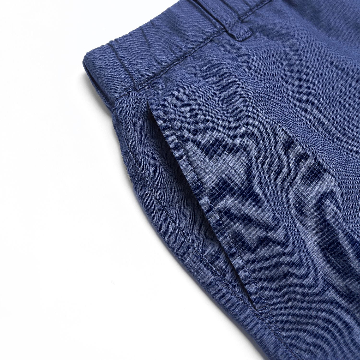 Men's Slim Linen Cotton Bermuda Shorts