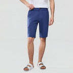Men's Slim Linen Cotton Bermuda Shorts