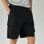 Men Relaxed Cotton Poplin Bermuda Shorts