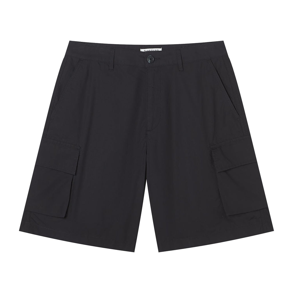 Men Relaxed Cotton Poplin Bermuda Shorts