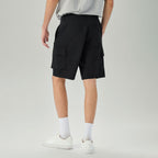 Men Relaxed Cotton Poplin Bermuda Shorts